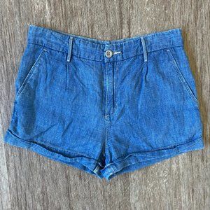 Levi's High Rise Blue Denim Shorts